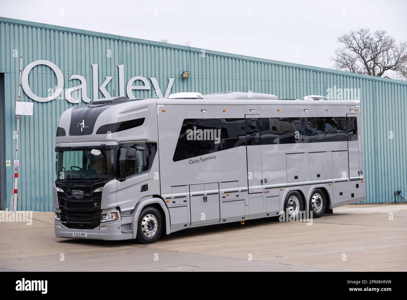 Oakley factory at High Cross in Ware, Hertfordshire, where luxury horse