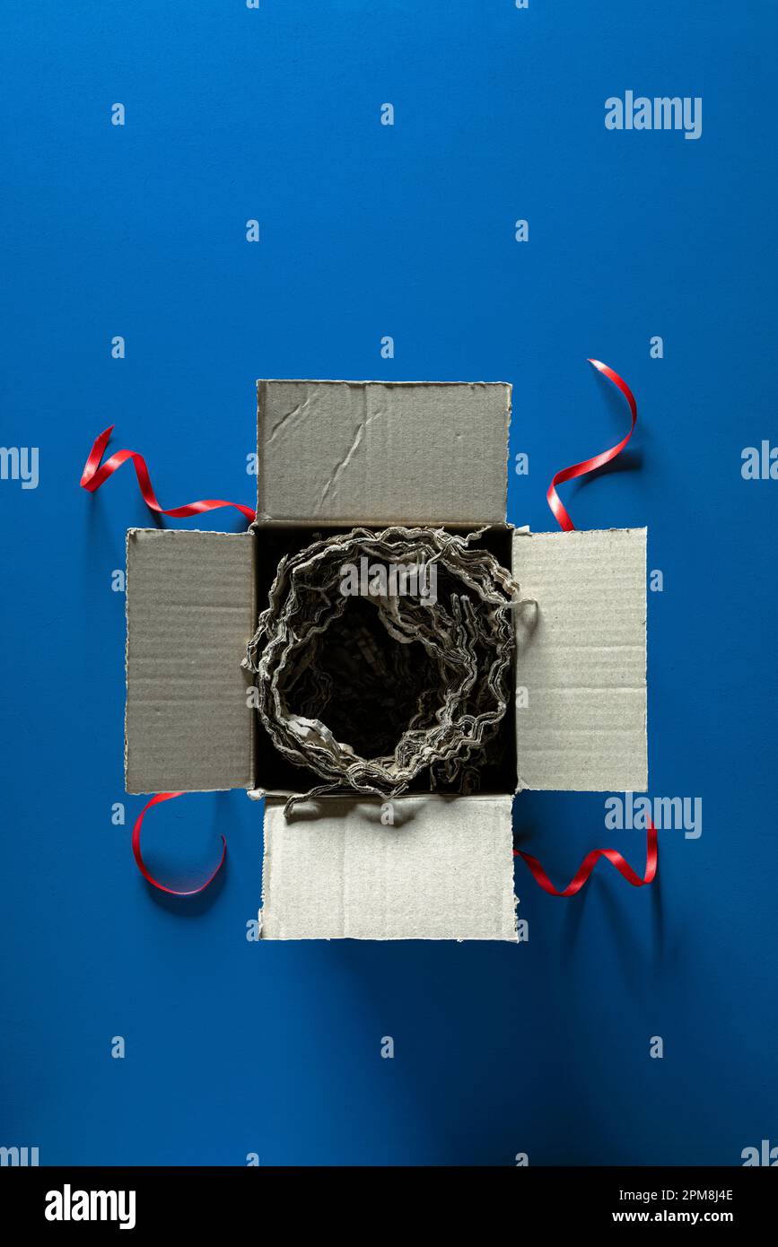 Empty gift box. Stock Photo