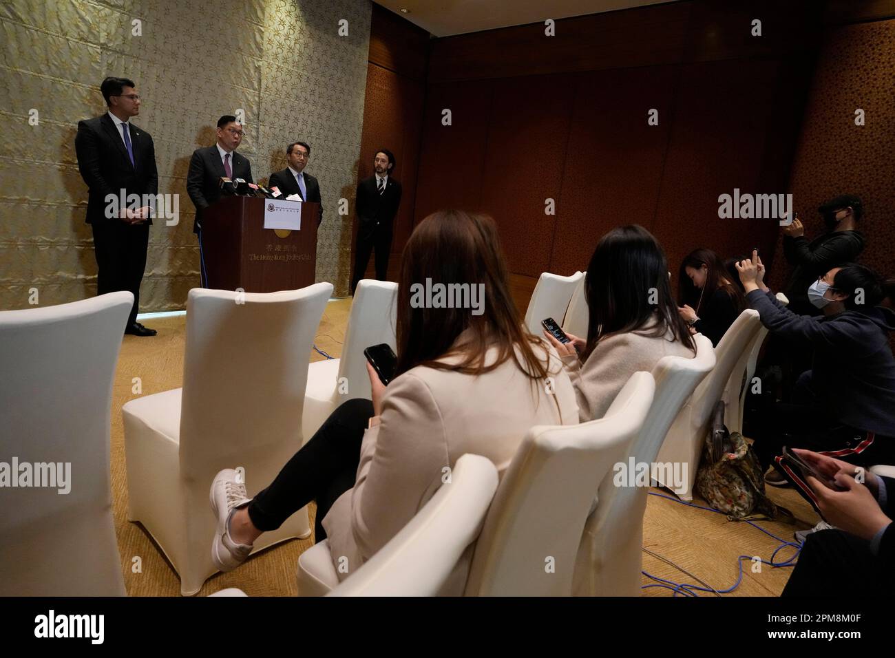 Victor Dawes, chairman of the Hong Kong Bar Association, second from