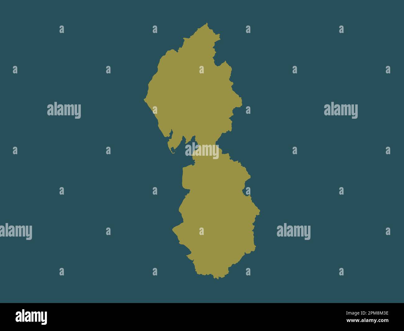 North West, region of United Kingdom. Solid color shape Stock Photo