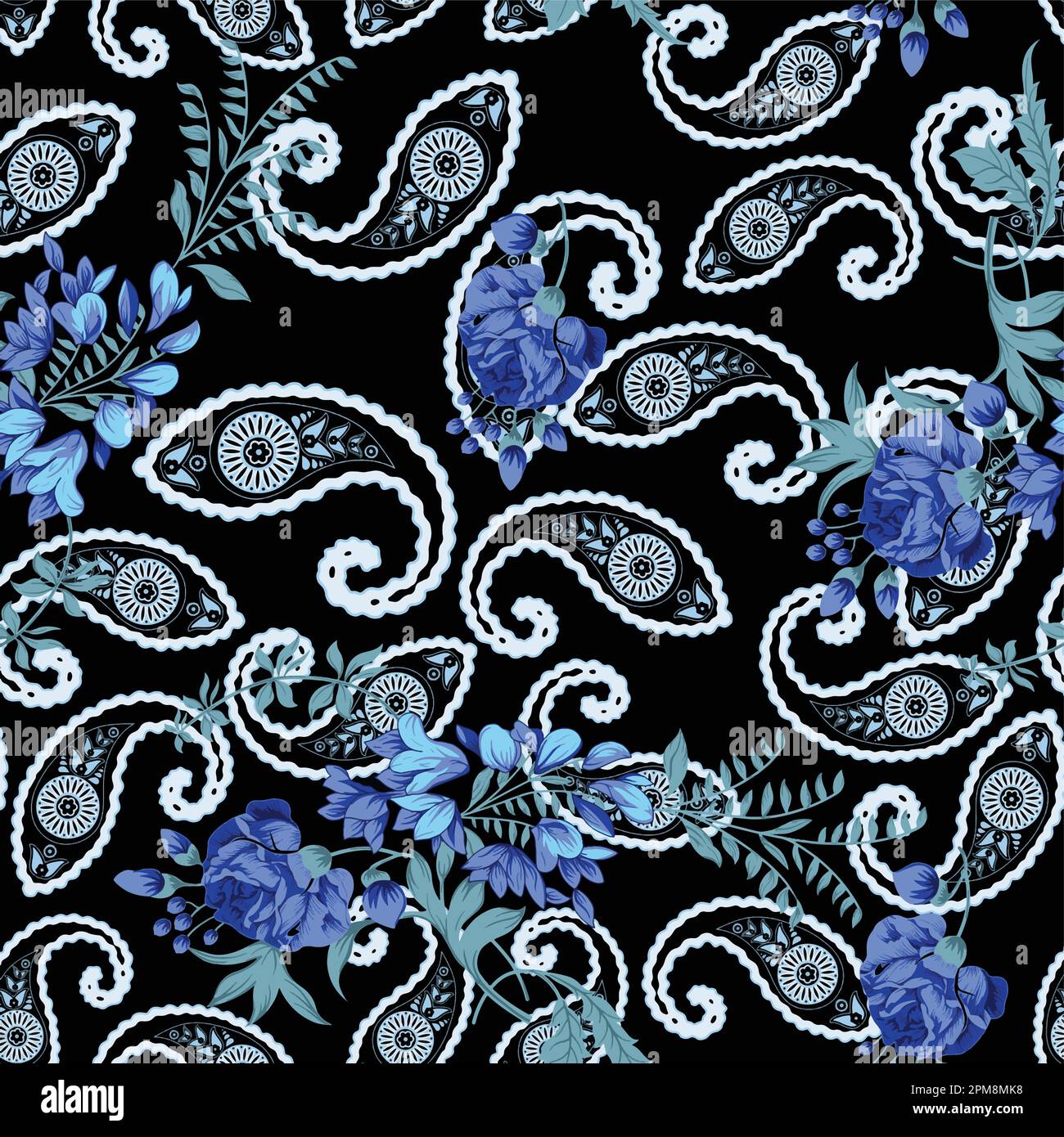 Floral pattern vector vectors hi-res stock photography and images - Alamy