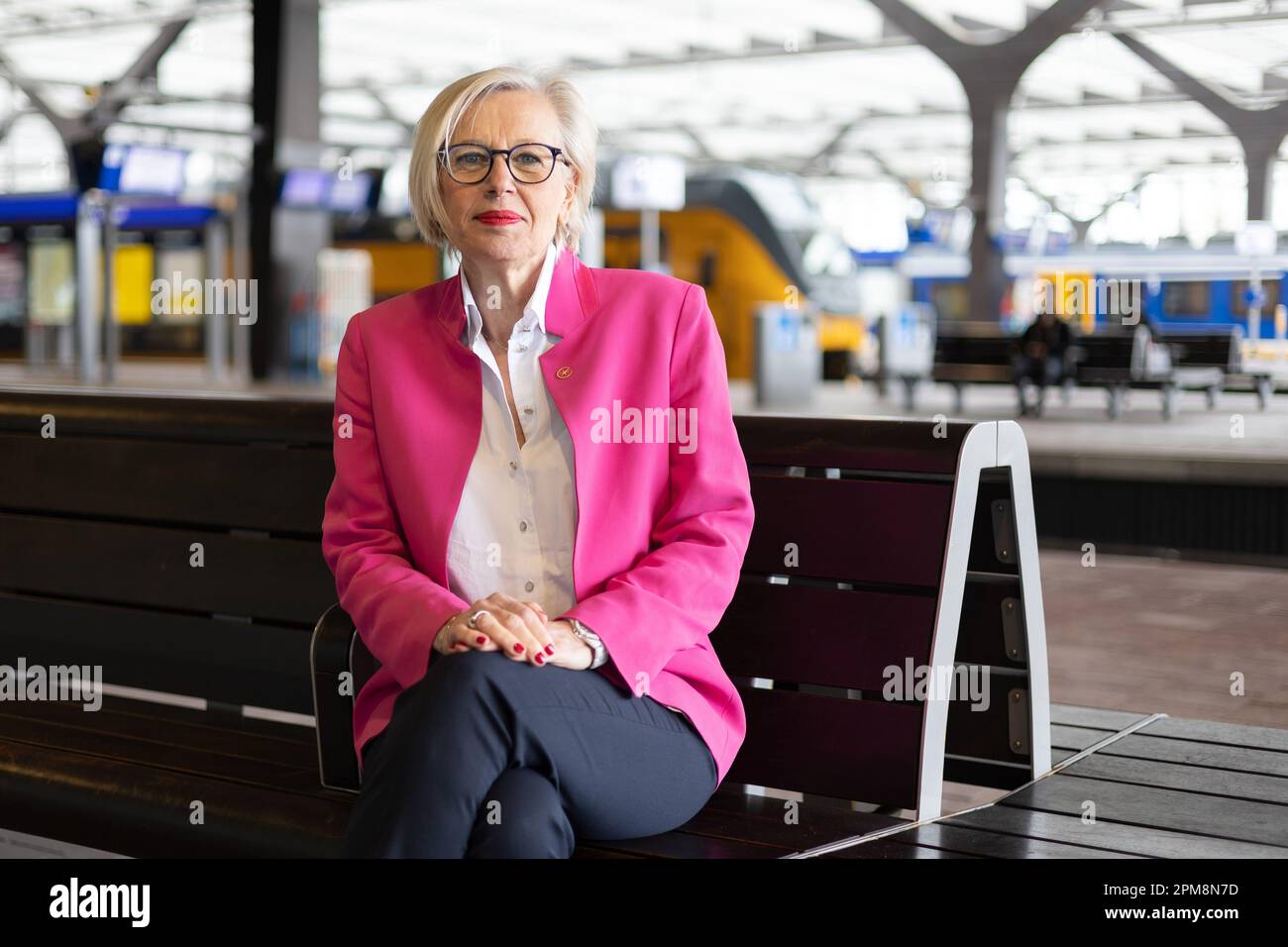 ROTTERDAM - Portrait of Eurostar top woman Gwendoline Cazenave. High-speed  train Eurostar wants to grow further after the merger with Thalys. The rail  company, known for its fast trains to London and