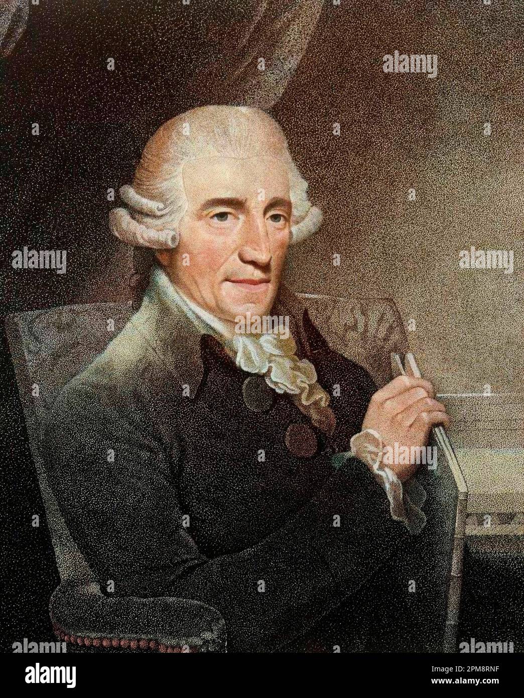 Portrait of Franz Joseph Haydn (1732-1809) - Austrian composer Stock Photo