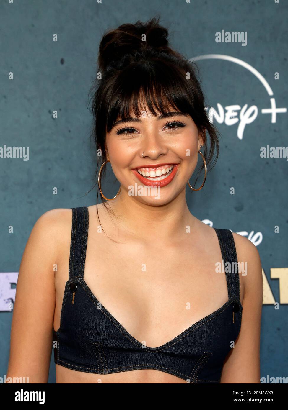 Los Angeles, Ca. 11th Apr, 2023. Xochitl Gomez at the Disney  premiere of Rennervations at the Westwood Regency Village Theatre in Los Angeles, California on April 11, 2023. Credit: Faye Sadou/Media Punch/Alamy Live News Stock Photo