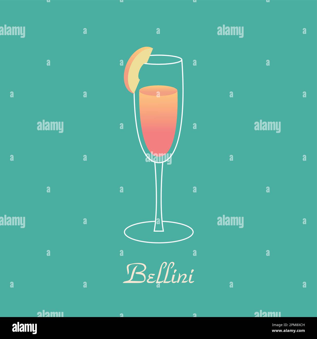Apricot pink cup Stock Vector Images - Alamy