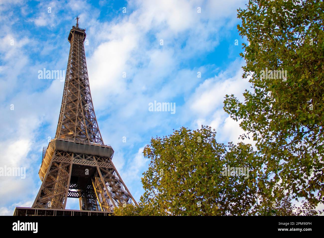 Spring in Paris, Eiffel Tower, France. Romantic, Picturesque Place for Tourism. Stock Photo