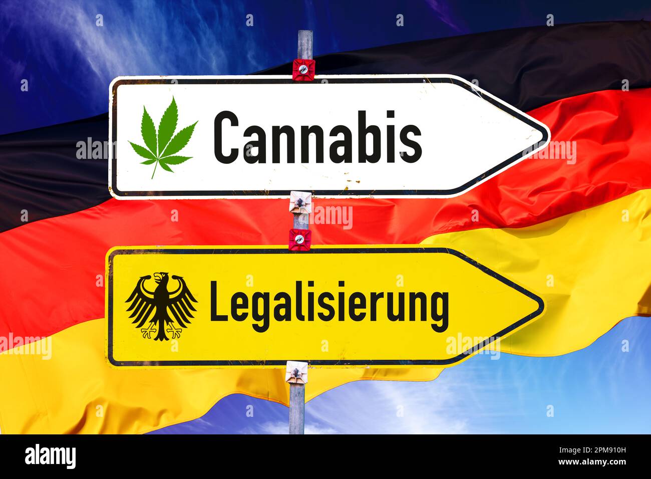 https://c8.alamy.com/comp/2PM910H/fotomontage-wegweiser-cannabis-und-legalisierung-mit-deutschlandfahne-2PM910H.jpg