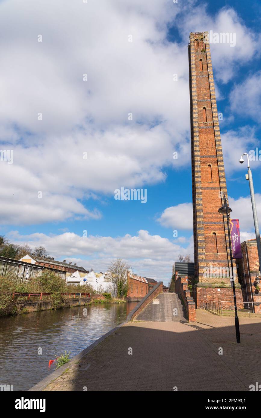 Old carpet factories have been converted into shops on a retail park