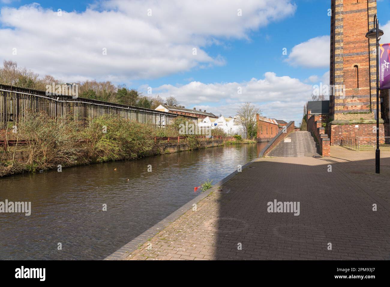 Old carpet factories have been converted into shops on a retail park