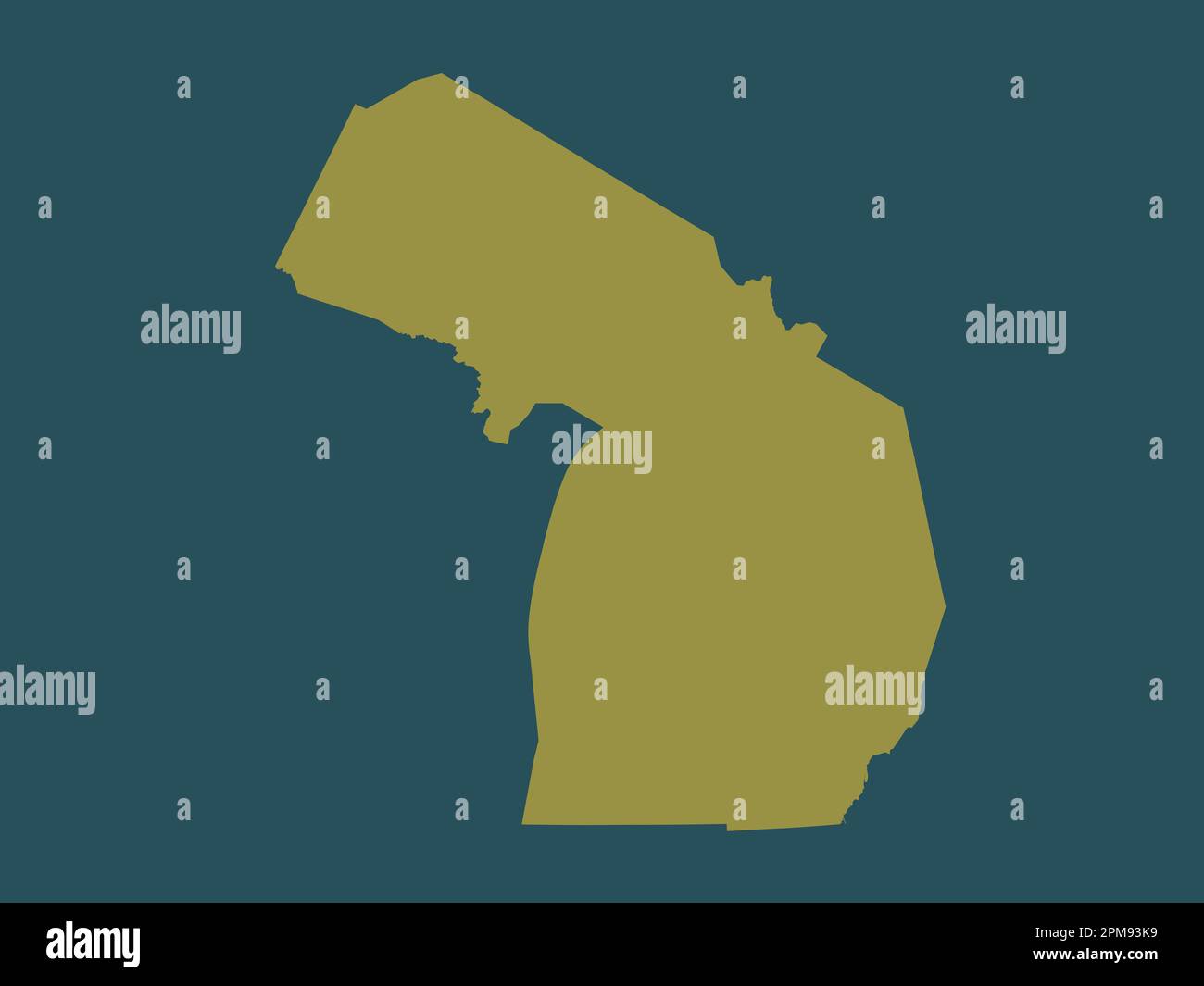Detroit state shape hi-res stock photography and images - Alamy