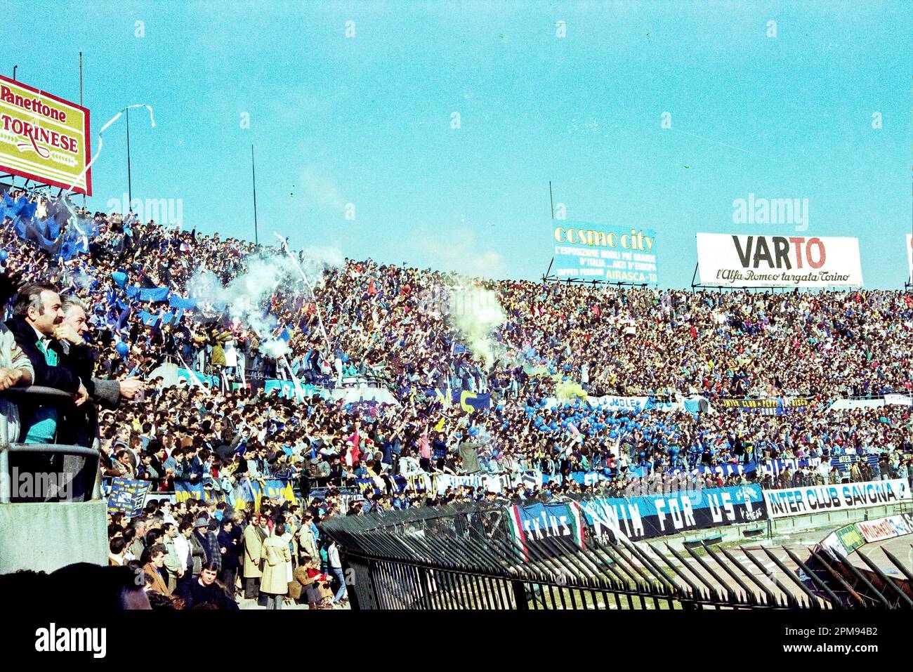 Italy ultras season Serie A 198788 in the photo juventusinter