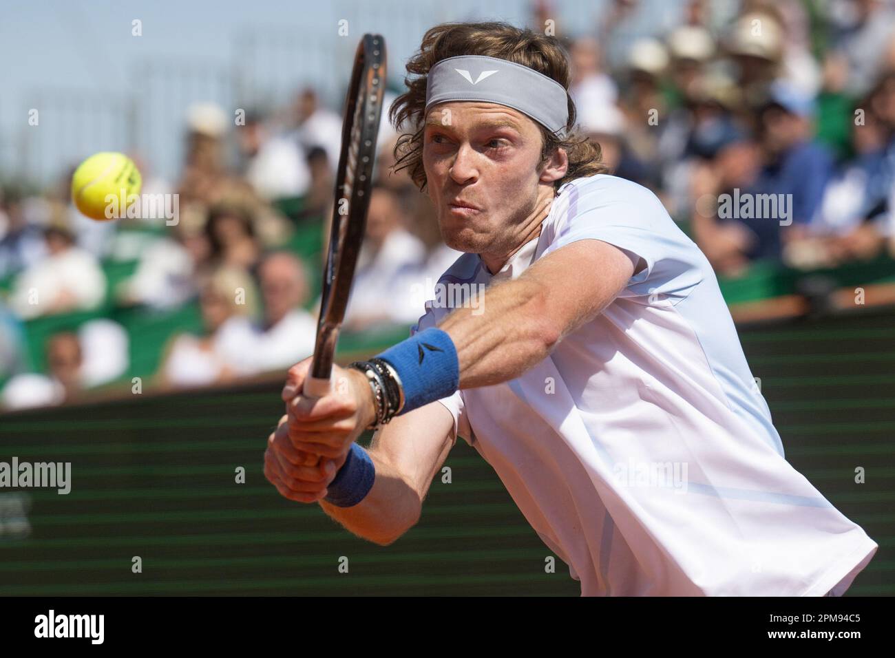 MONTE-CARLO, MONACO - APRIL 11: Andrey Rublev of Russia during Day 3 of ...