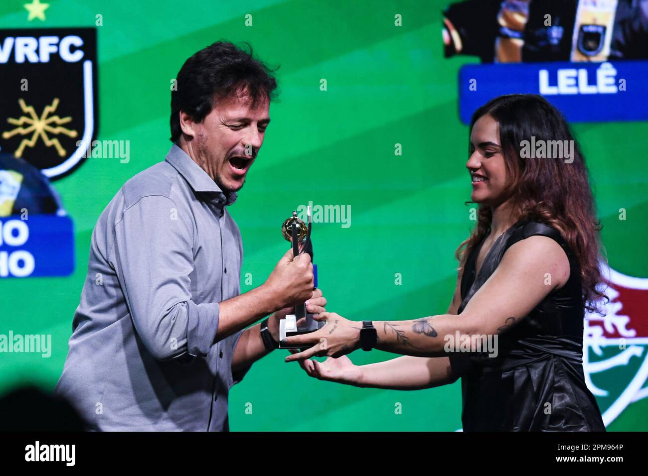 Rio, Brazil - april 10, 2023, xxxxxxx during the 2023 Carioca Championship award ceremony Stock