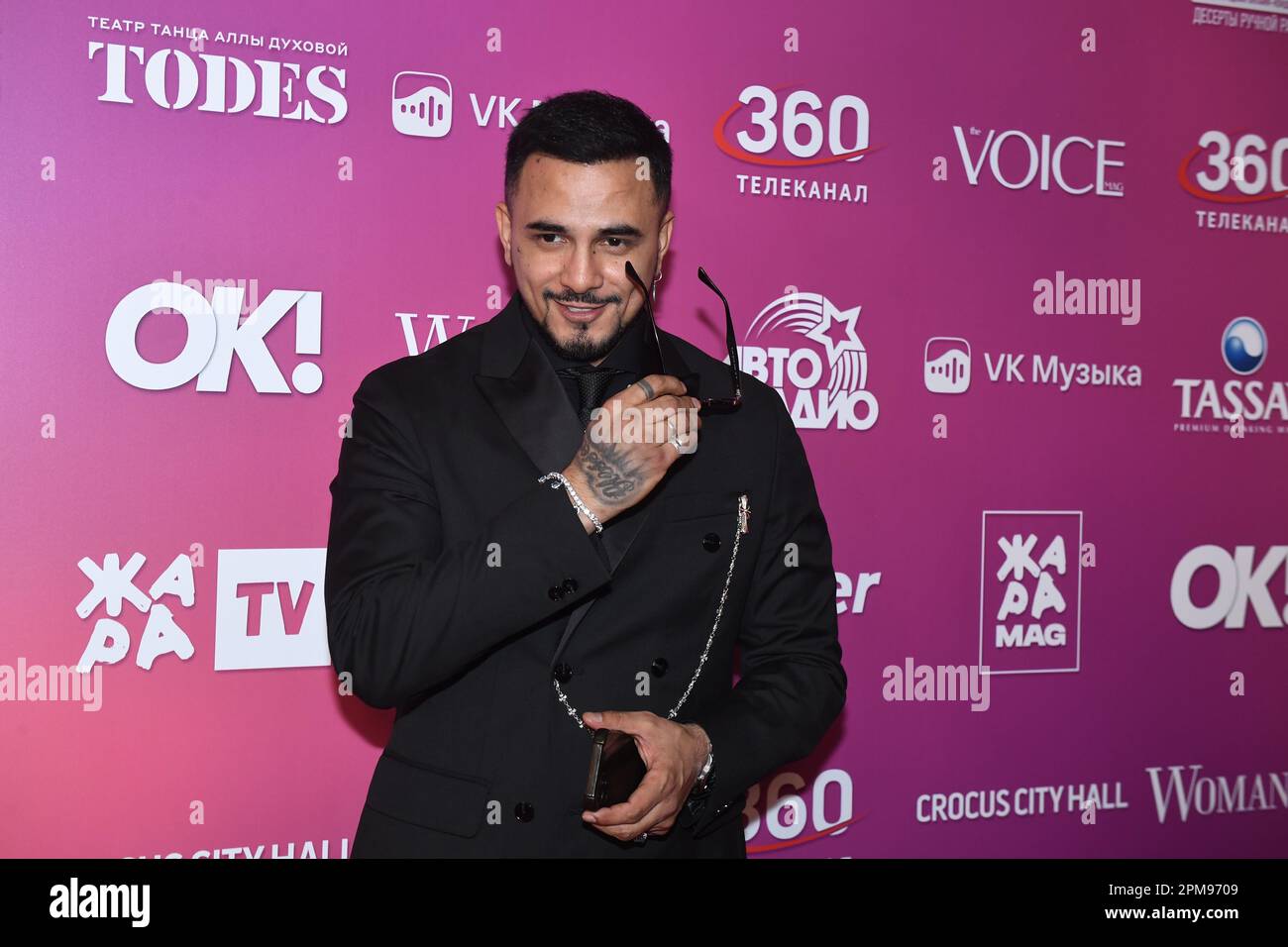 Moscow region. Krasnogorsk. Singer Natan (Nathan Mirov) before the 6th ...