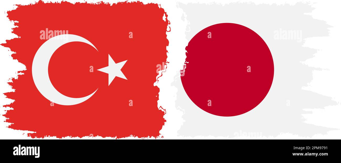 Turkey japan flag Stock Vector Images Alamy