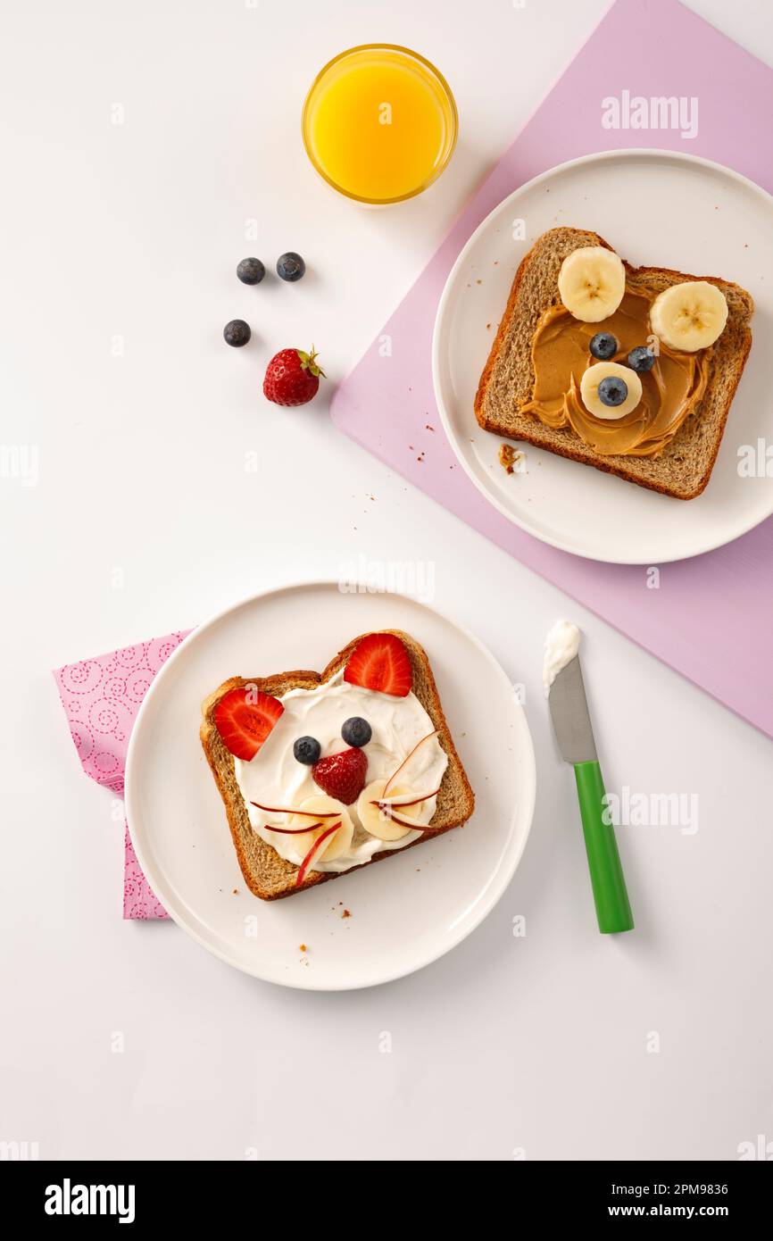 Funny recipes to cook with kids Stock Photo - Alamy
