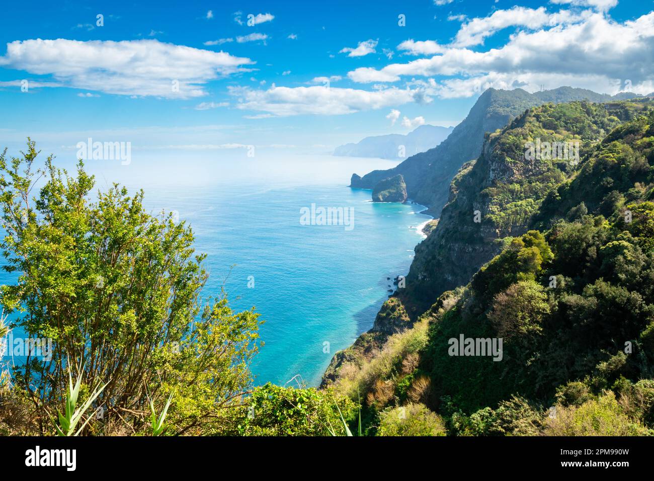 Coastal view of the north of Madeira Stock Photo