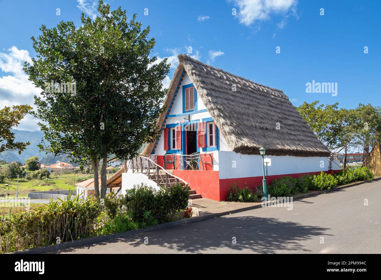 Small triangular house, Santana, Madeira, spring 2023 Stock Photo