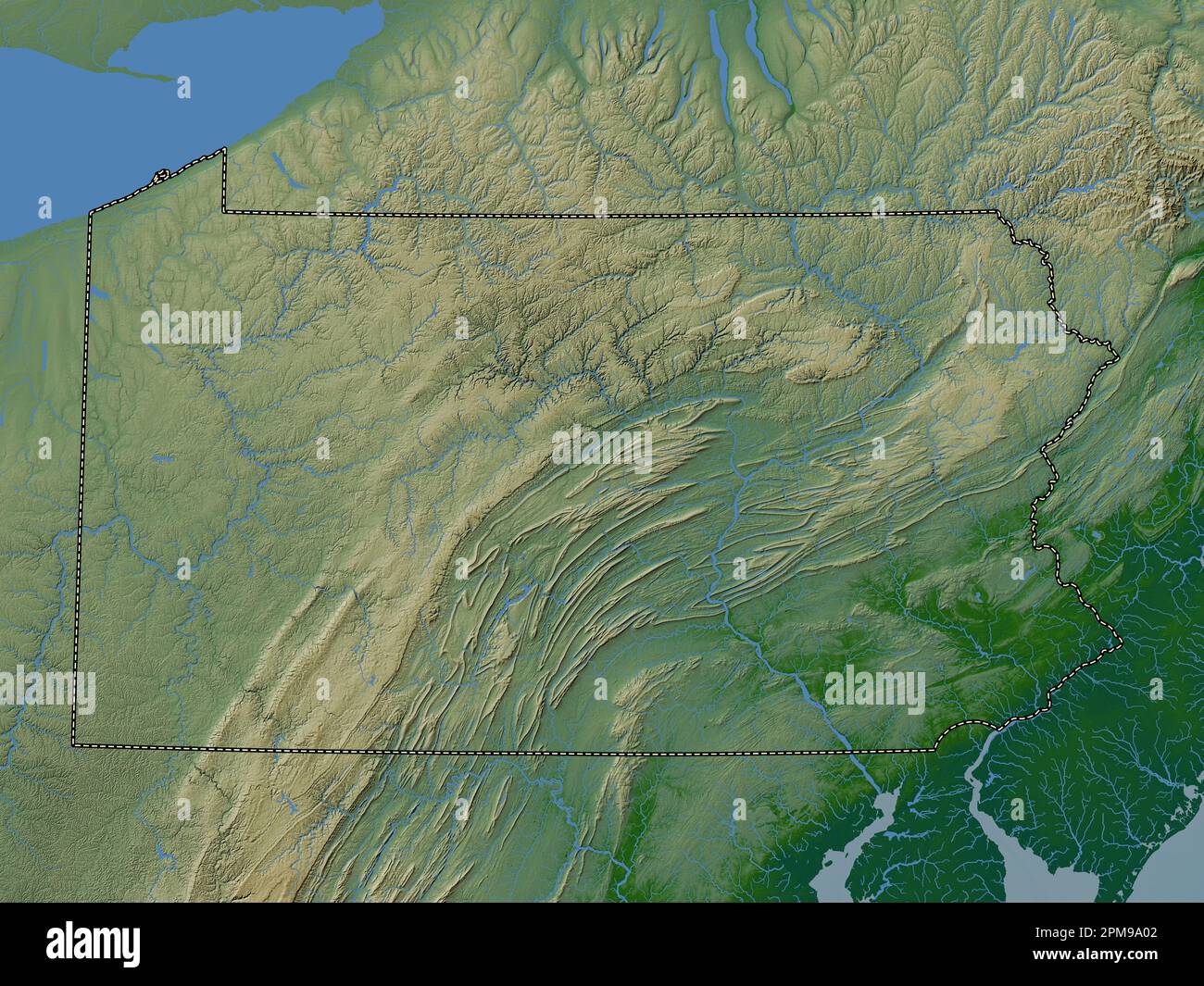 Contour Map Of Pennsylvania