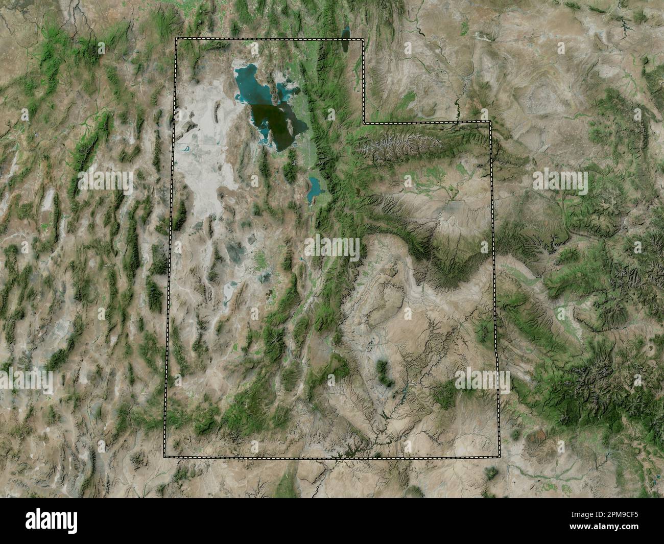 Utah state of United States of - Utah State Of United States Of America High Resolution Satellite Map 2PM9CF5 