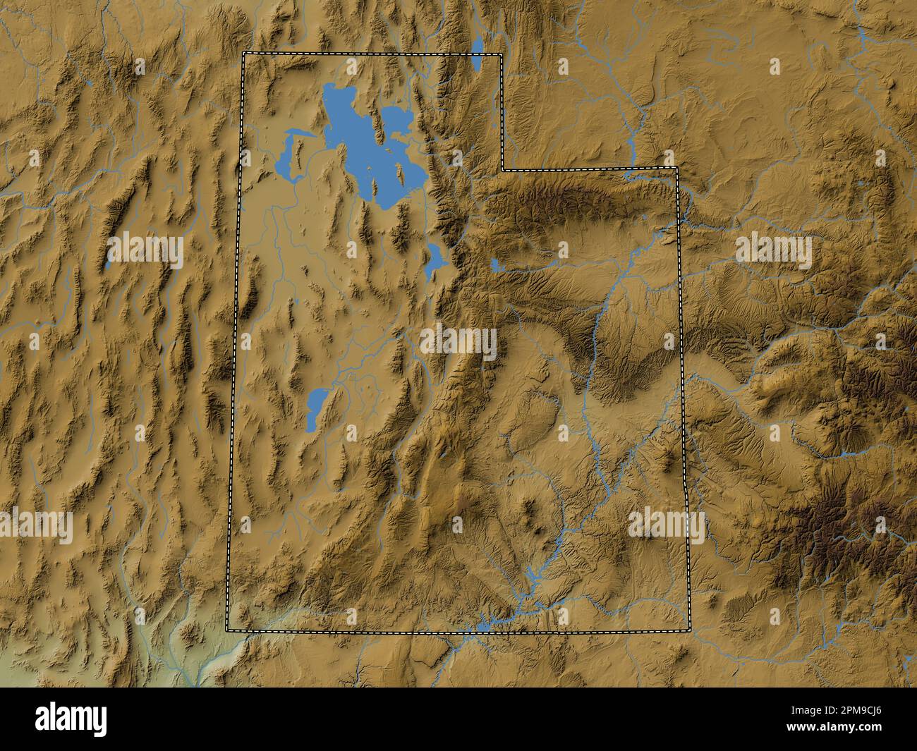 I made a political map of the Mojave from a real-life aerial photo : r/fnv