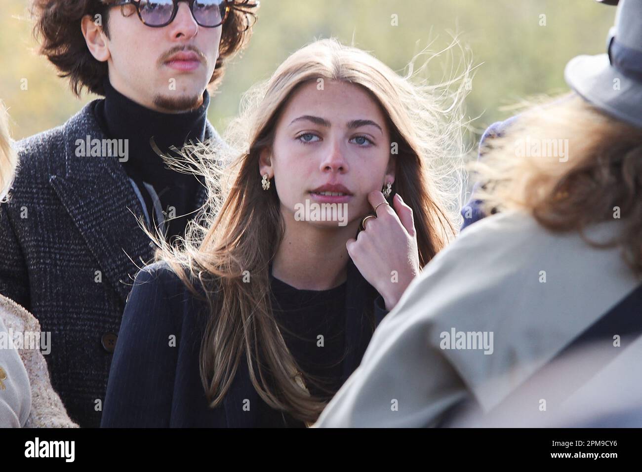 Stella Eva Angelina Belmondo attending inauguration of the Jean-Paul 