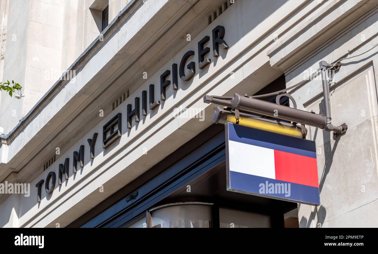 Tommy hilfiger sign hi-res stock photography and images - Alamy