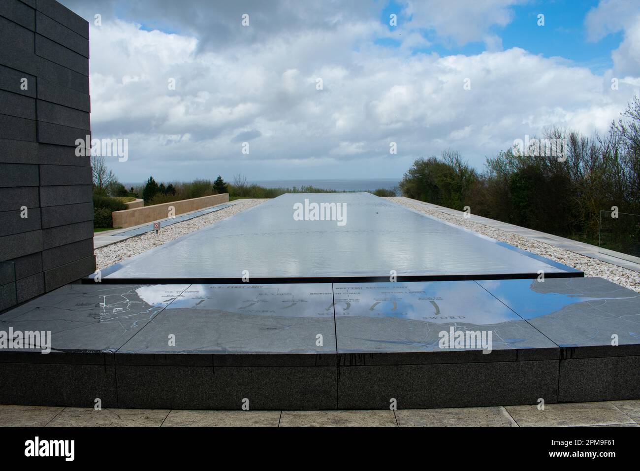 Normandy American Cemetery at Omaha beach in France Stock Photo