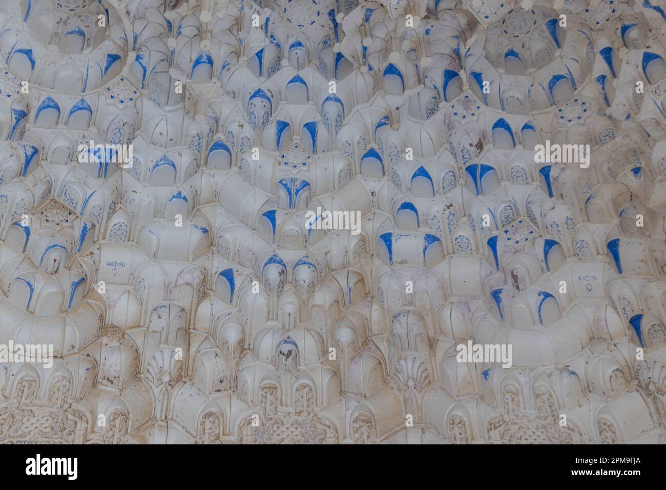 Interior walls of Alhambra a palace and fortress complex located in