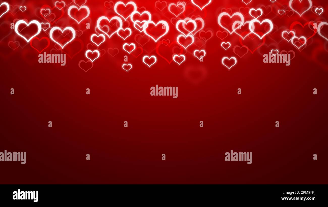 Valentine's day background with hearts and space for your text Stock ...