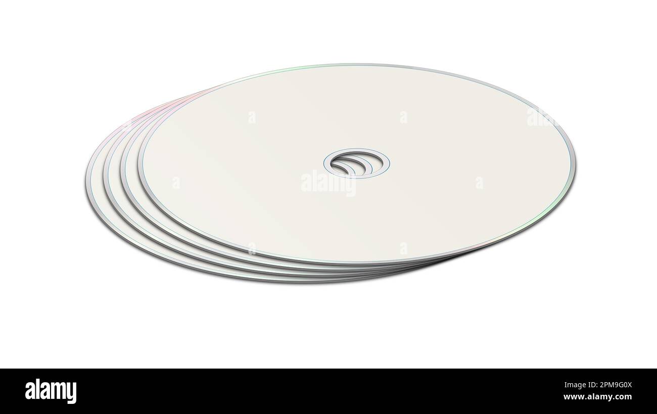 CD or DVD blank template white for presentation layouts and design. 3D ...