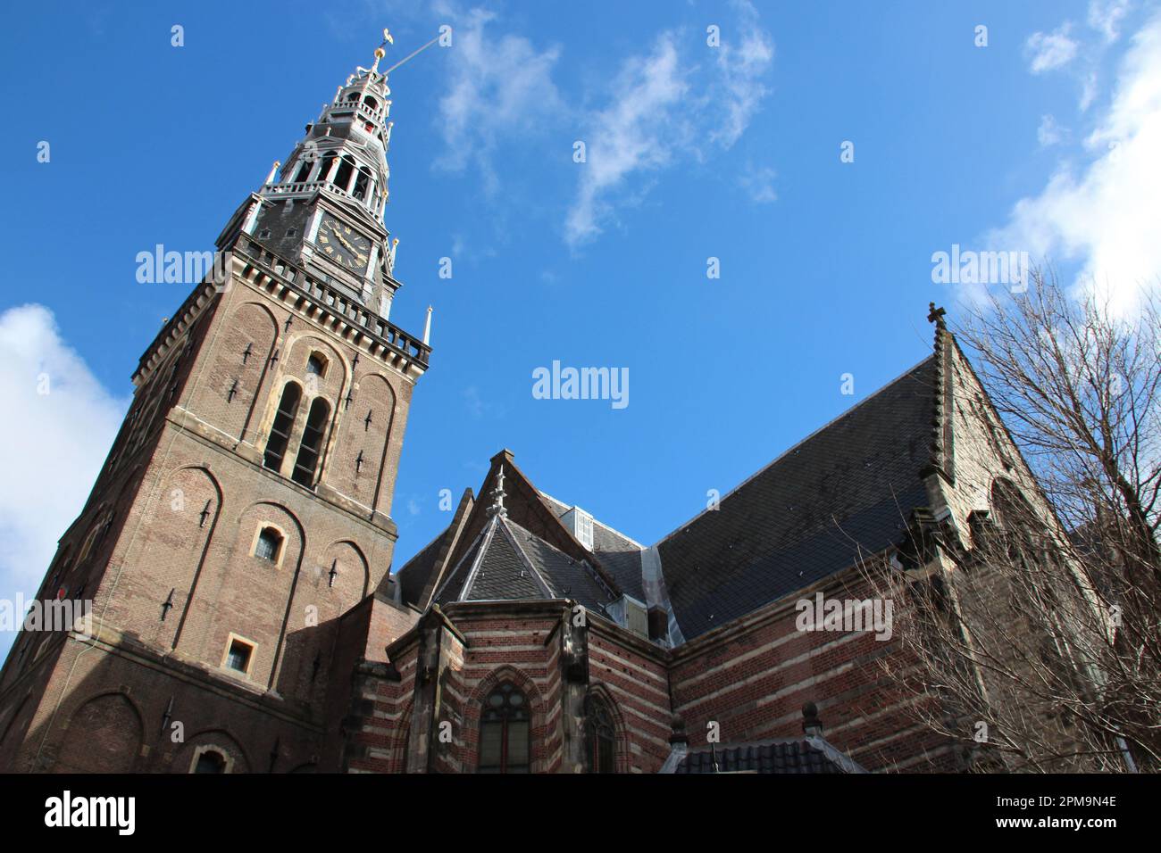 old church (oude kerk) in amsterdam (the netherlands) Stock Photo