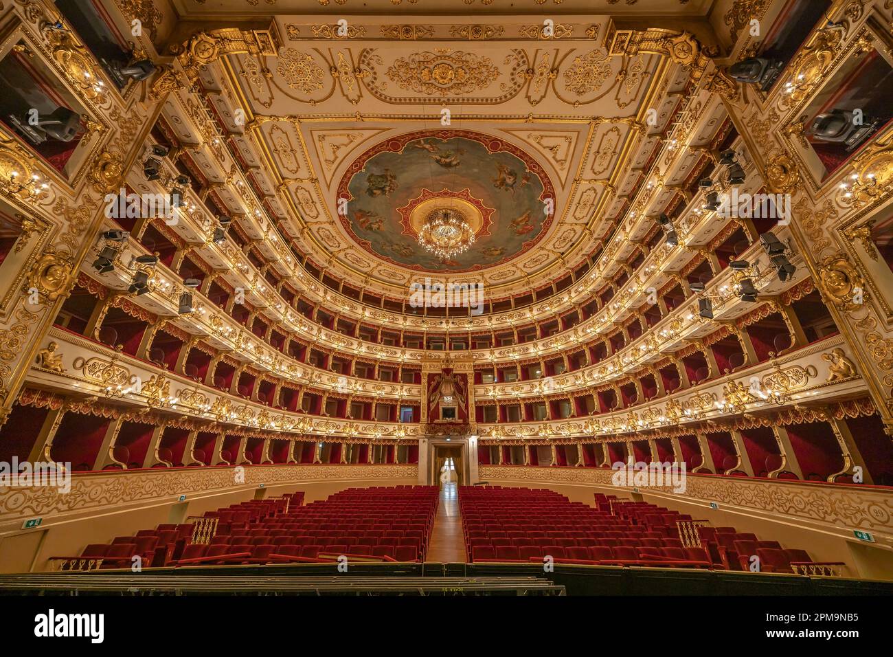 Parma Italy April 10 2023 Panoramic View Of The Historic Teatro Parma Italy April 10 2023 Panoramic View Of The Historic Teatro