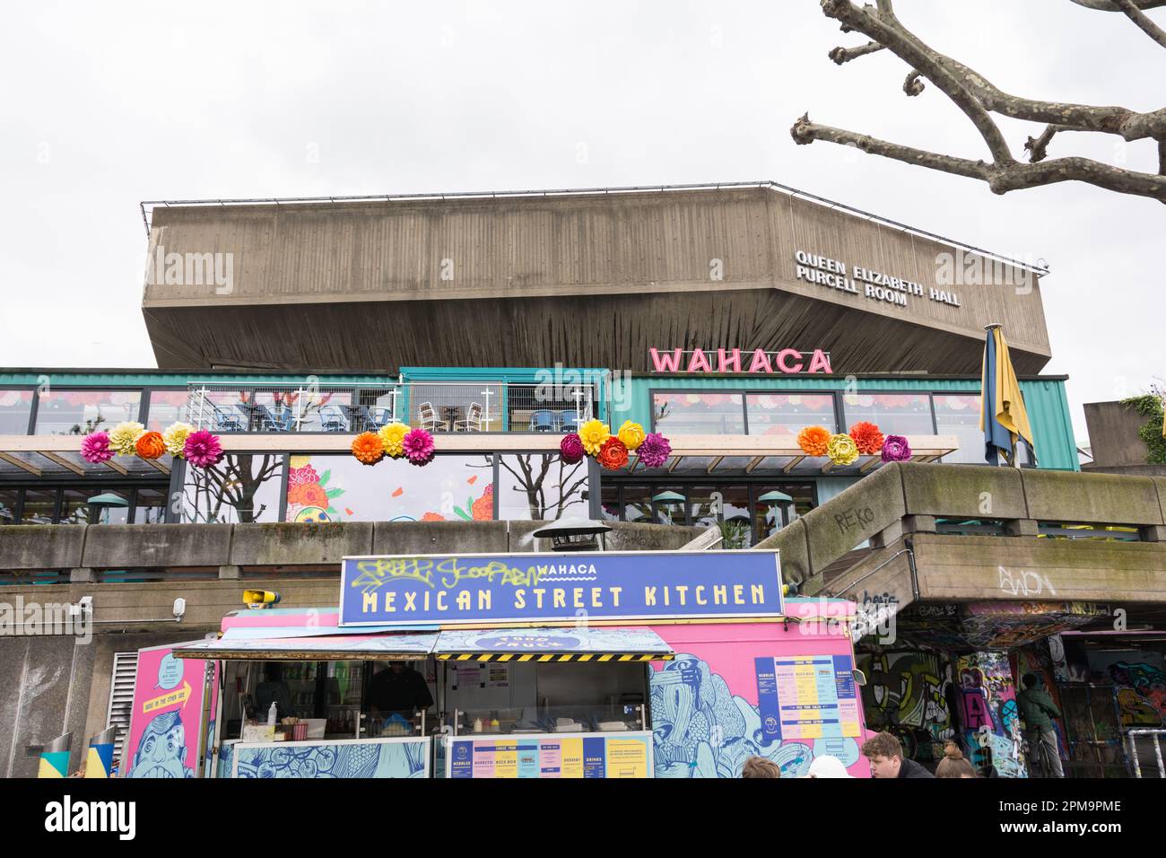 Wahaca restaurant and Mexican Street food at the Southbank Centre, Waterloo, London, SE1, England, UK Stock Photo