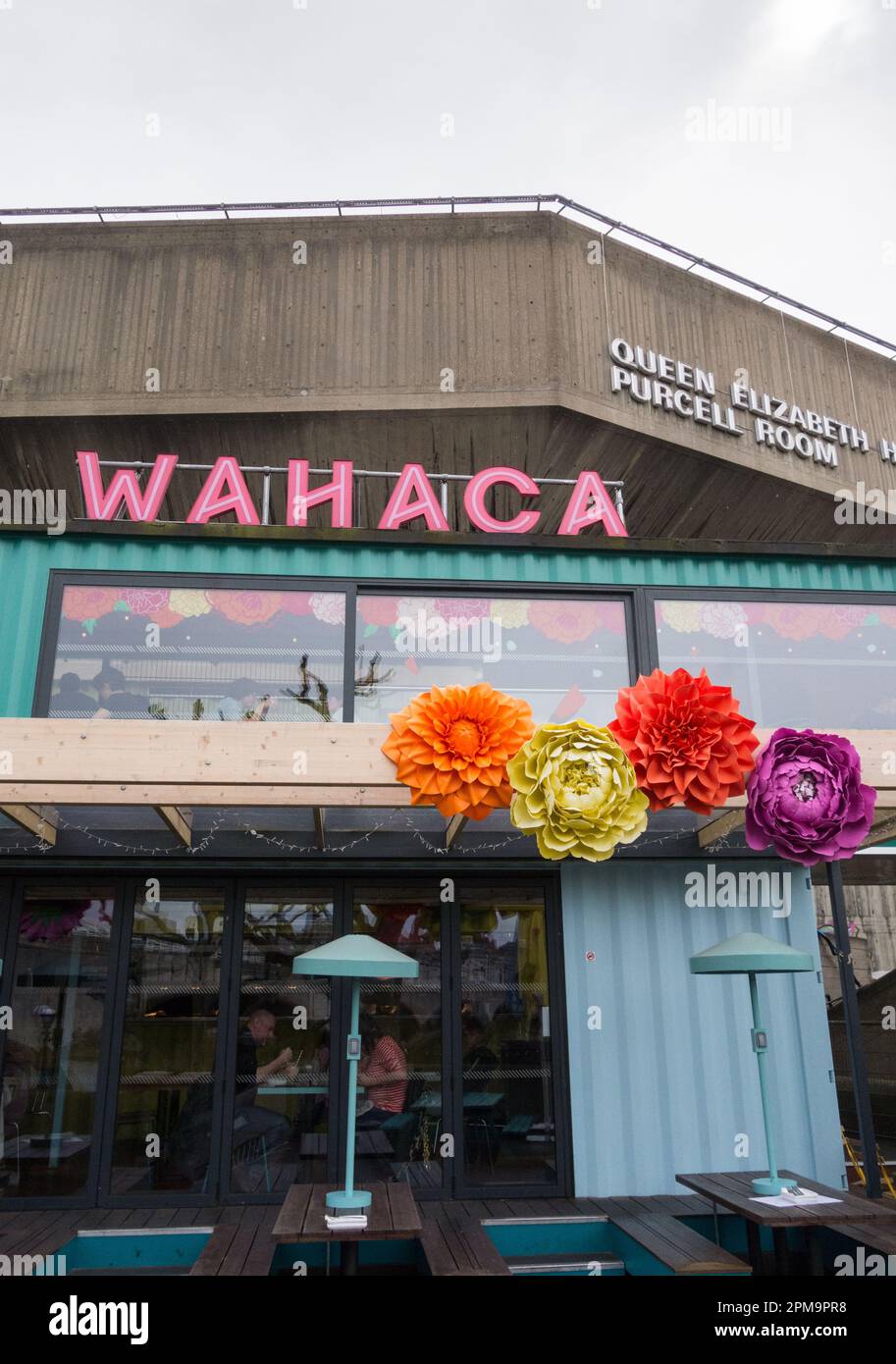 Wahaca restaurant at the Southbank Centre, Waterloo, London, SE1, England, UK Stock Photo