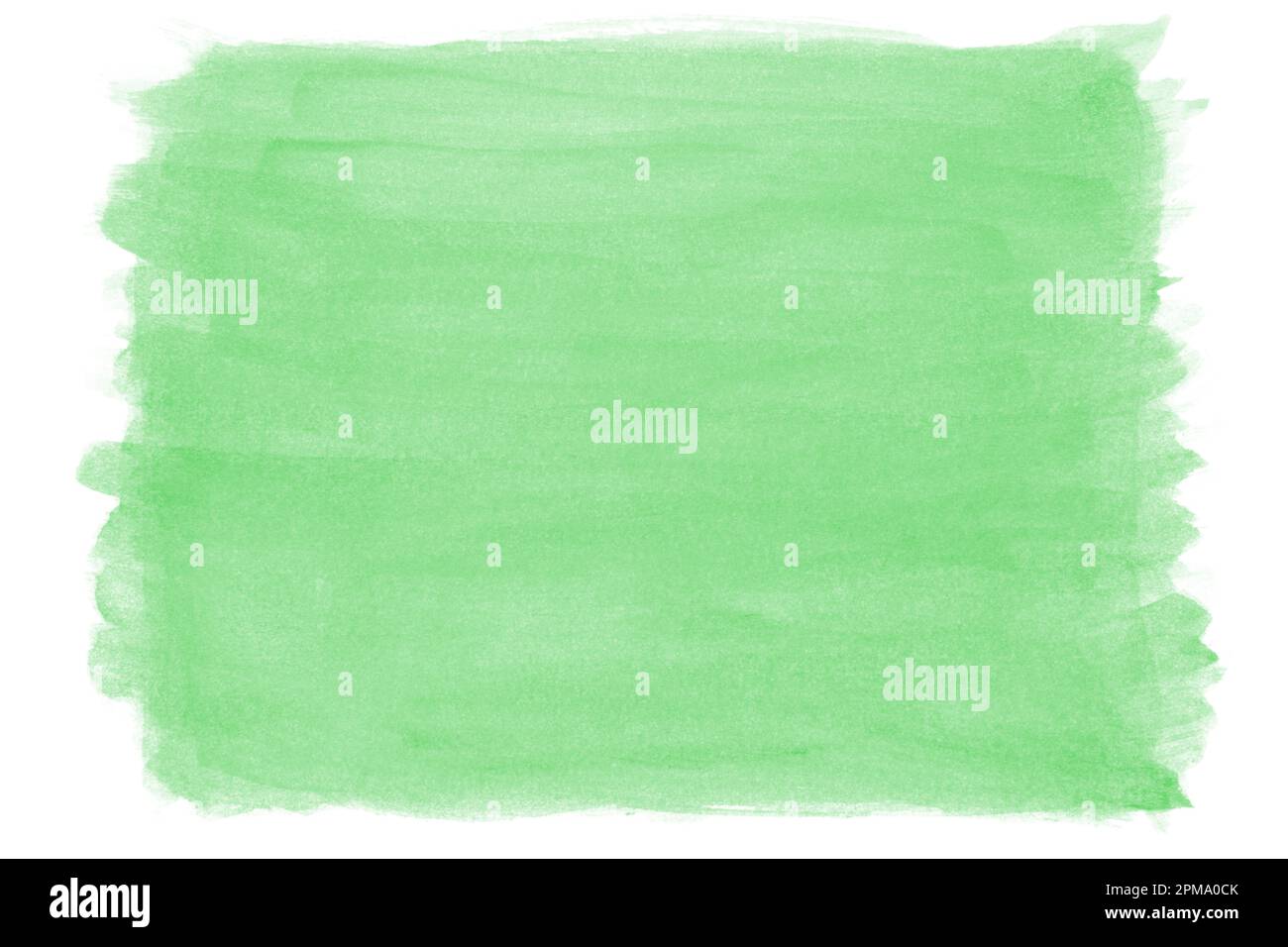 green hand-painted watercolor background with rough edges Stock Photo ...