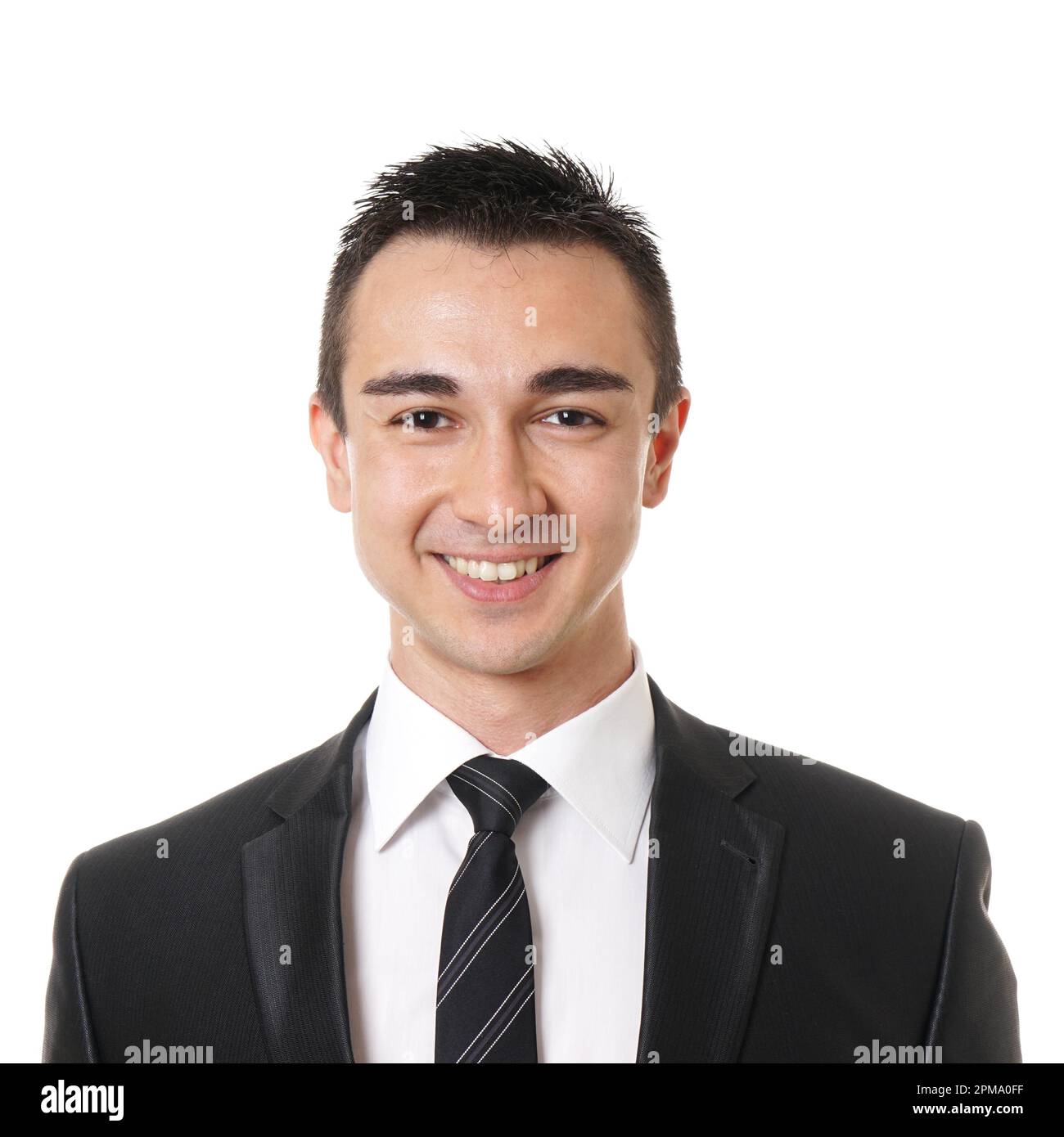 smiling young business man wearing suit and tie Stock Photo - Alamy