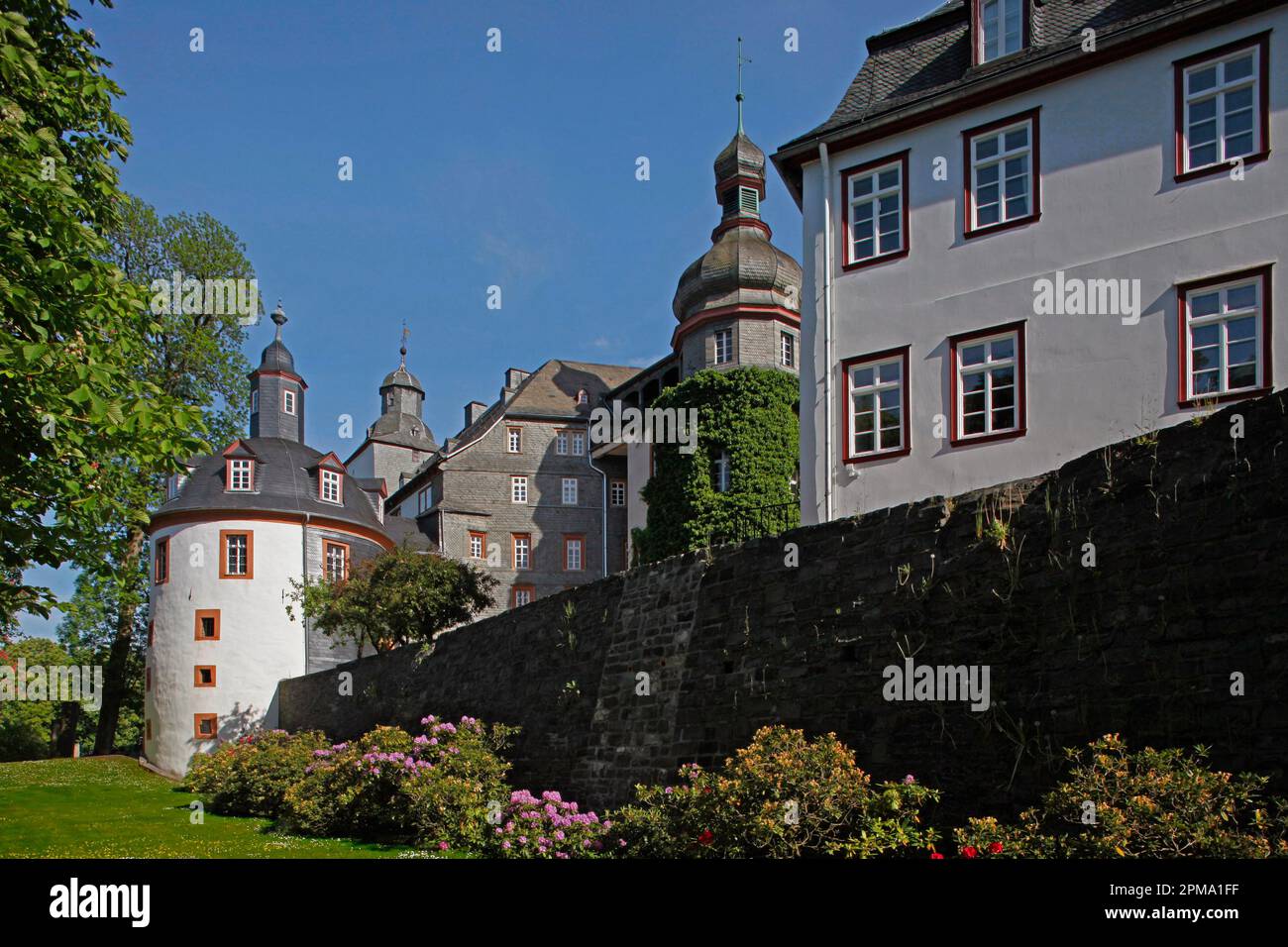 Berleburg Castle, Baroque main building from 1733, castle museum on the