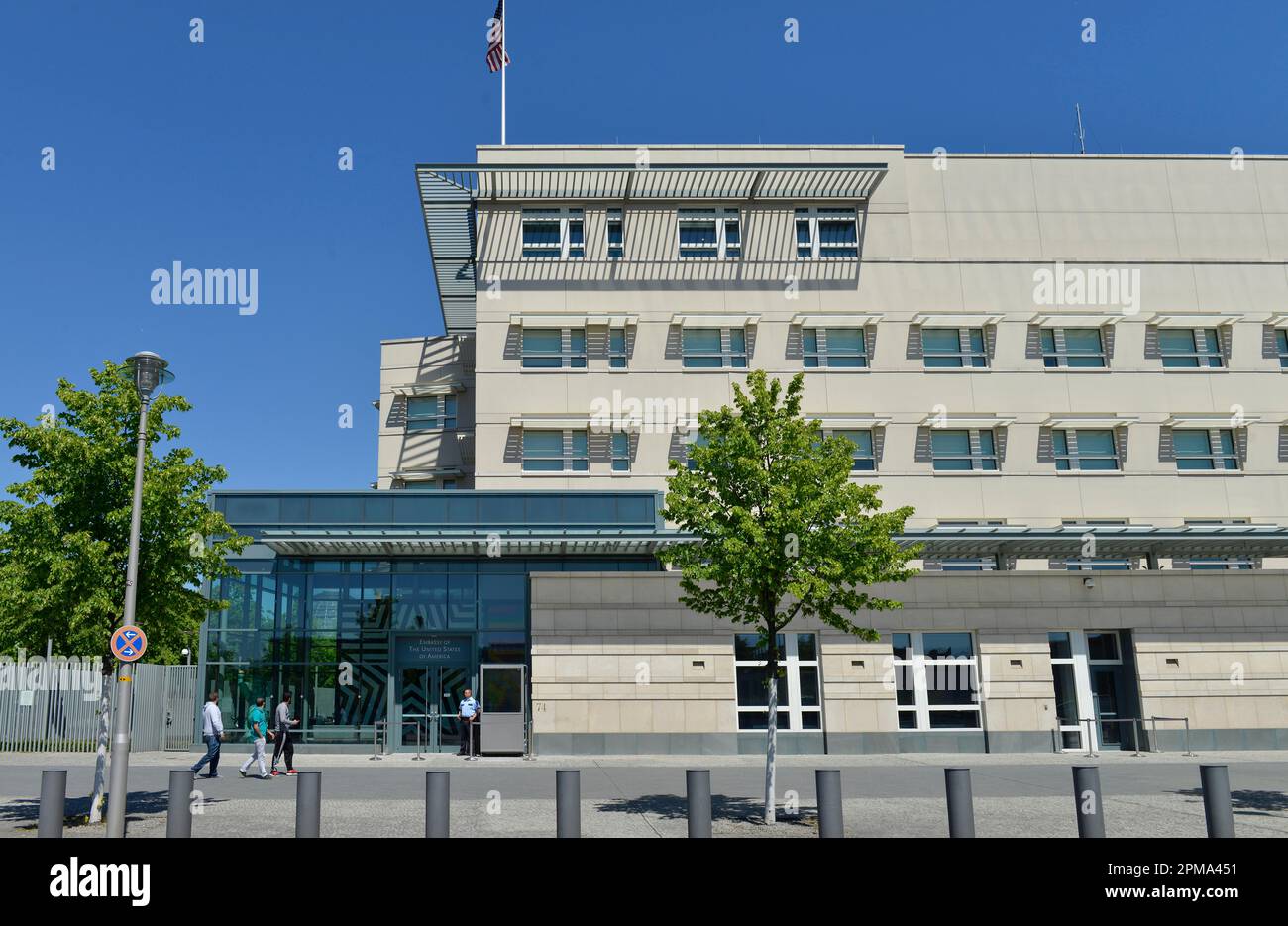Embassy of the United States of America, Ebertstrasse, Mitte, Berlin, Germany Stock Photo