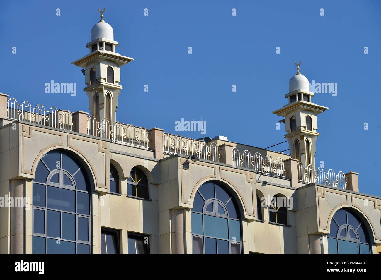 Umar Ibn Al Khattab Mosque, Wiener Strasse, Kreuzberg, Berlin, Germany Stock Photo