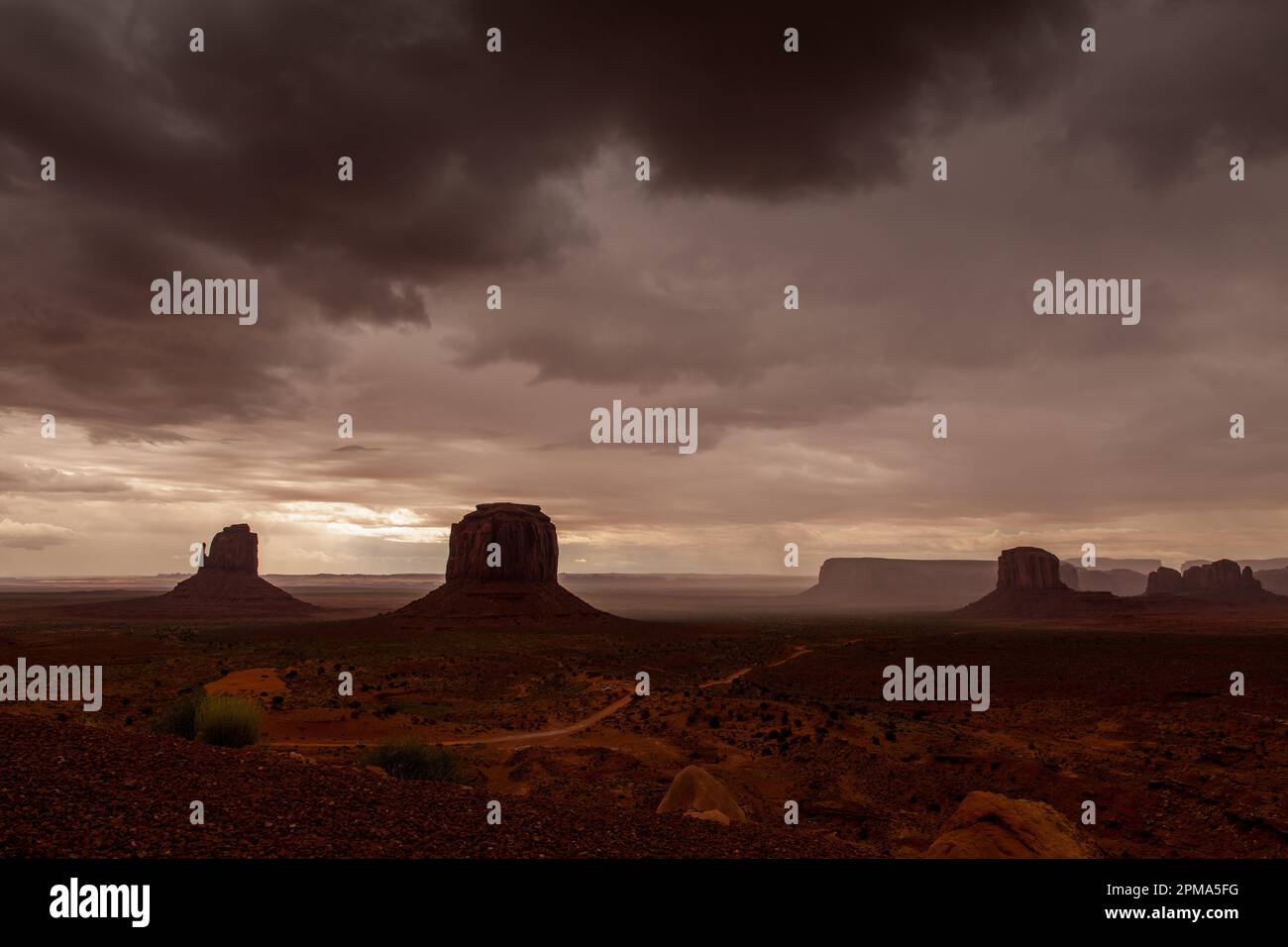 Thunderstorm, Monument Valley, Arizona, USA Stock Photo Alamy