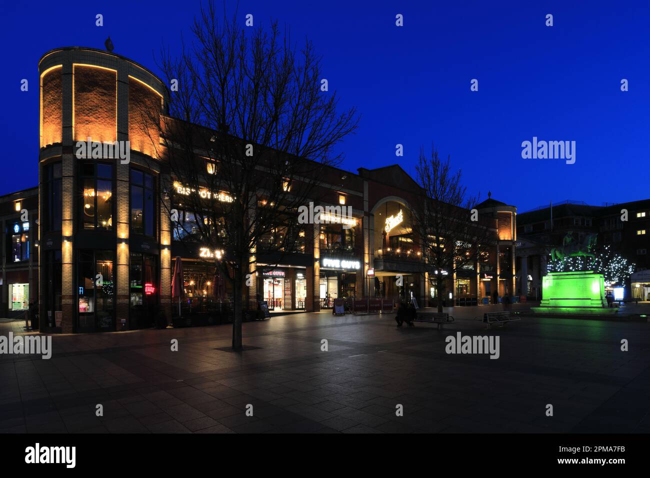 Restaurants in the Broadgate area of Coventry city, West Midlands, England, UK Stock Photo Alamy