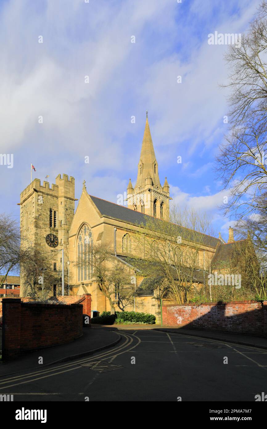 St Andrews parish church; Rugby town, Warwickshire, England, UK Stock Photo Alamy