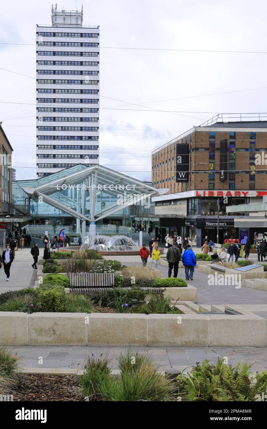 Lower Precinct Shopping Centre, Coventry city, West Midlands, England, UK Stock Photo Alamy