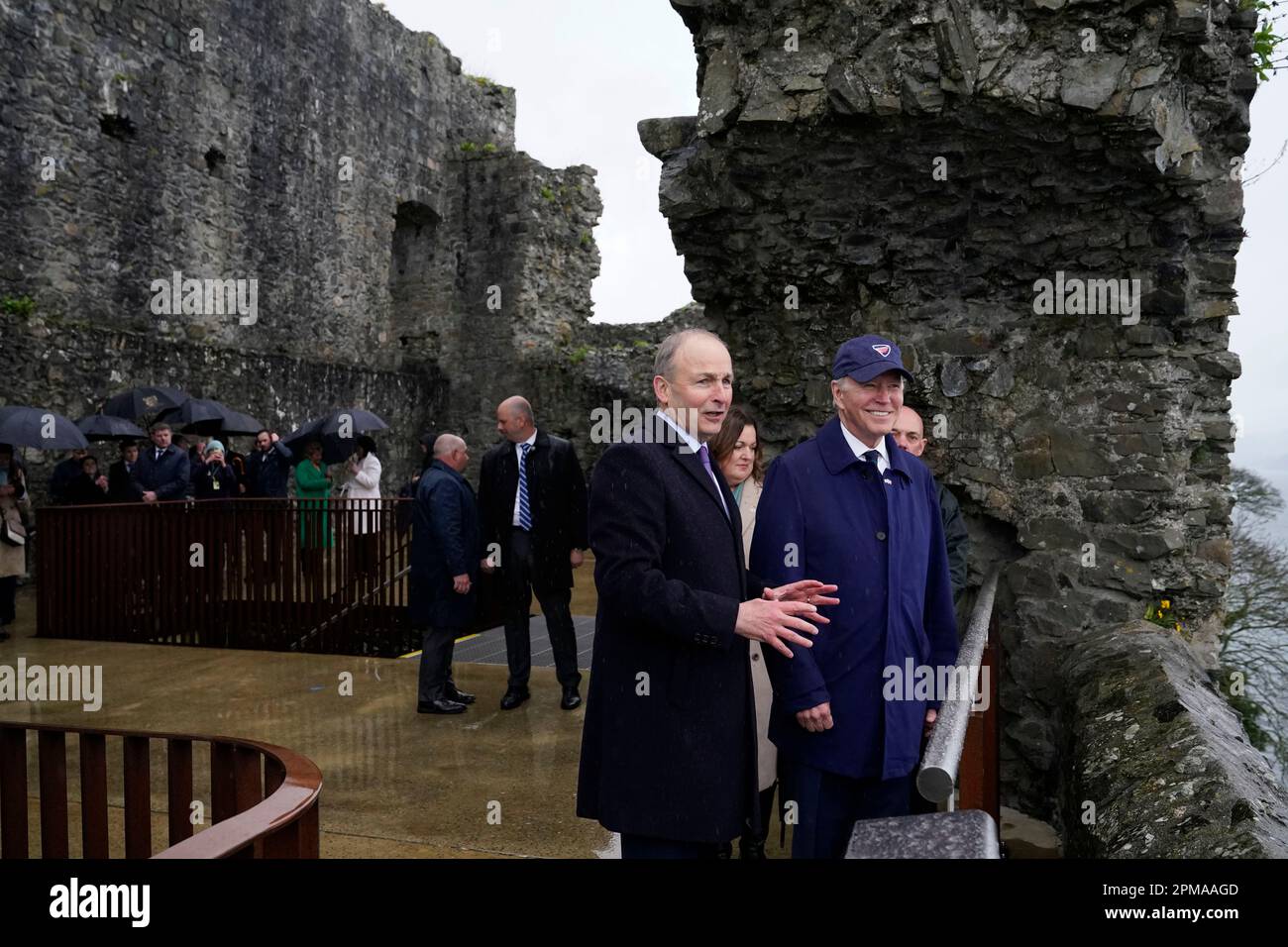 Micheál Martin, Tánaiste of Ireland, speaks as President Joe Biden ...