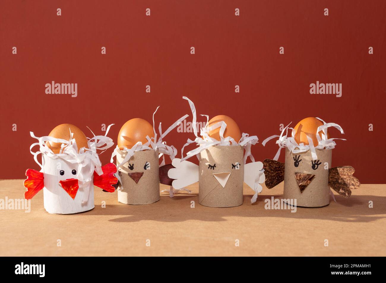 DIY ideas for Easter, paper craft for kids Stock Photo Alamy