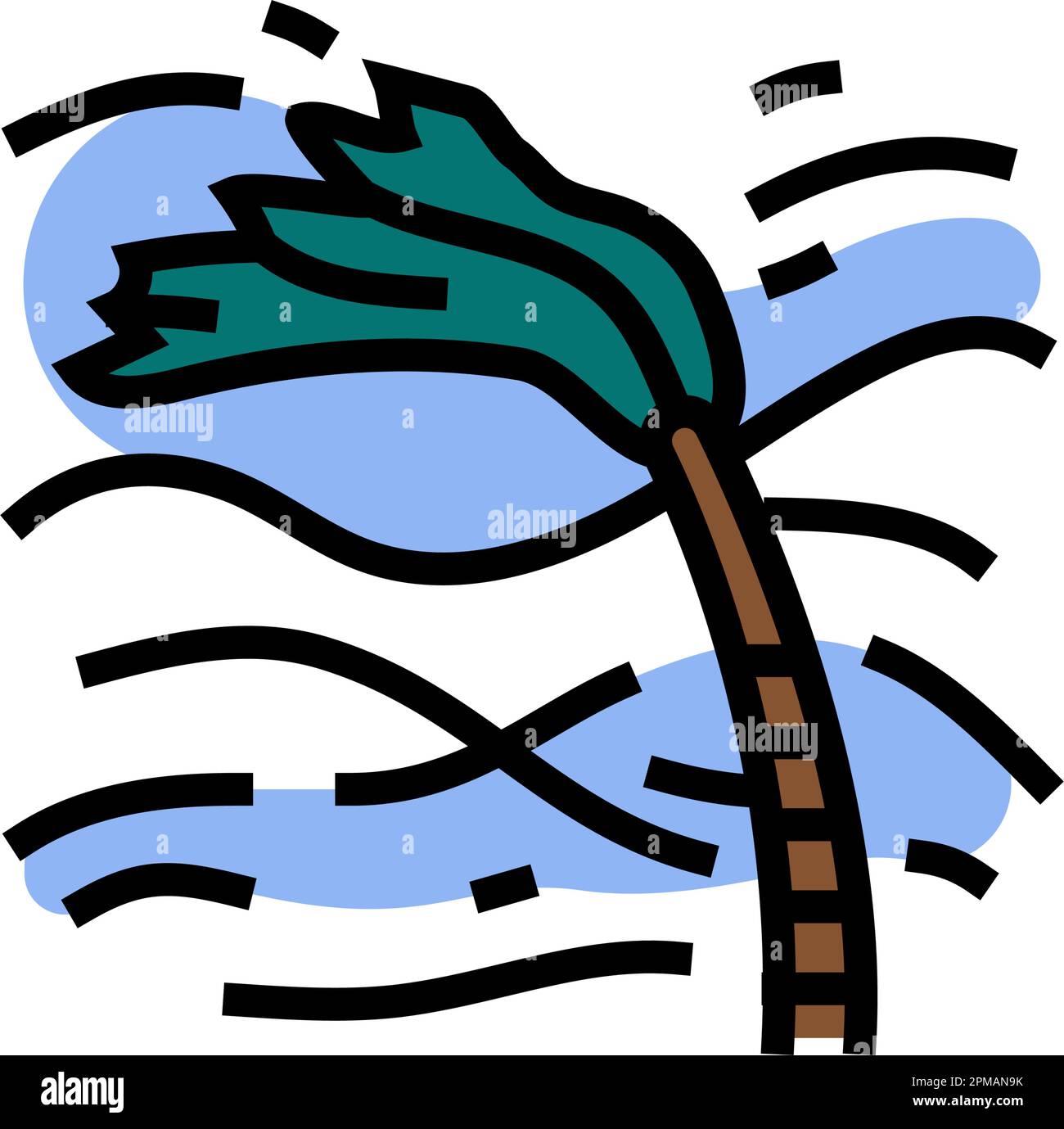 hurricane break color icon vector illustration Stock Vector Image & Art ...