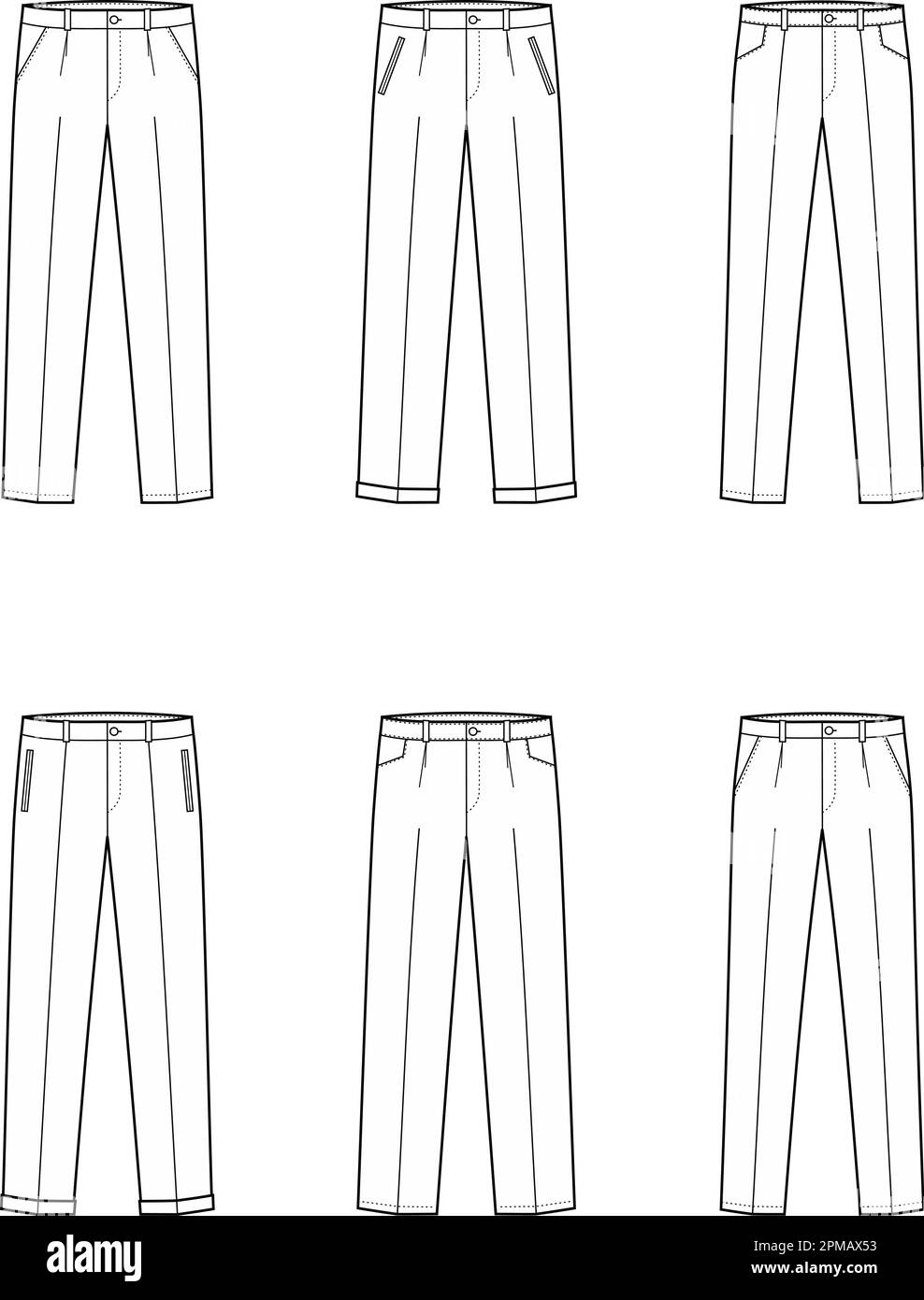 Mens business suit pants. Fashion CAD Stock Vector Image & Art - Alamy