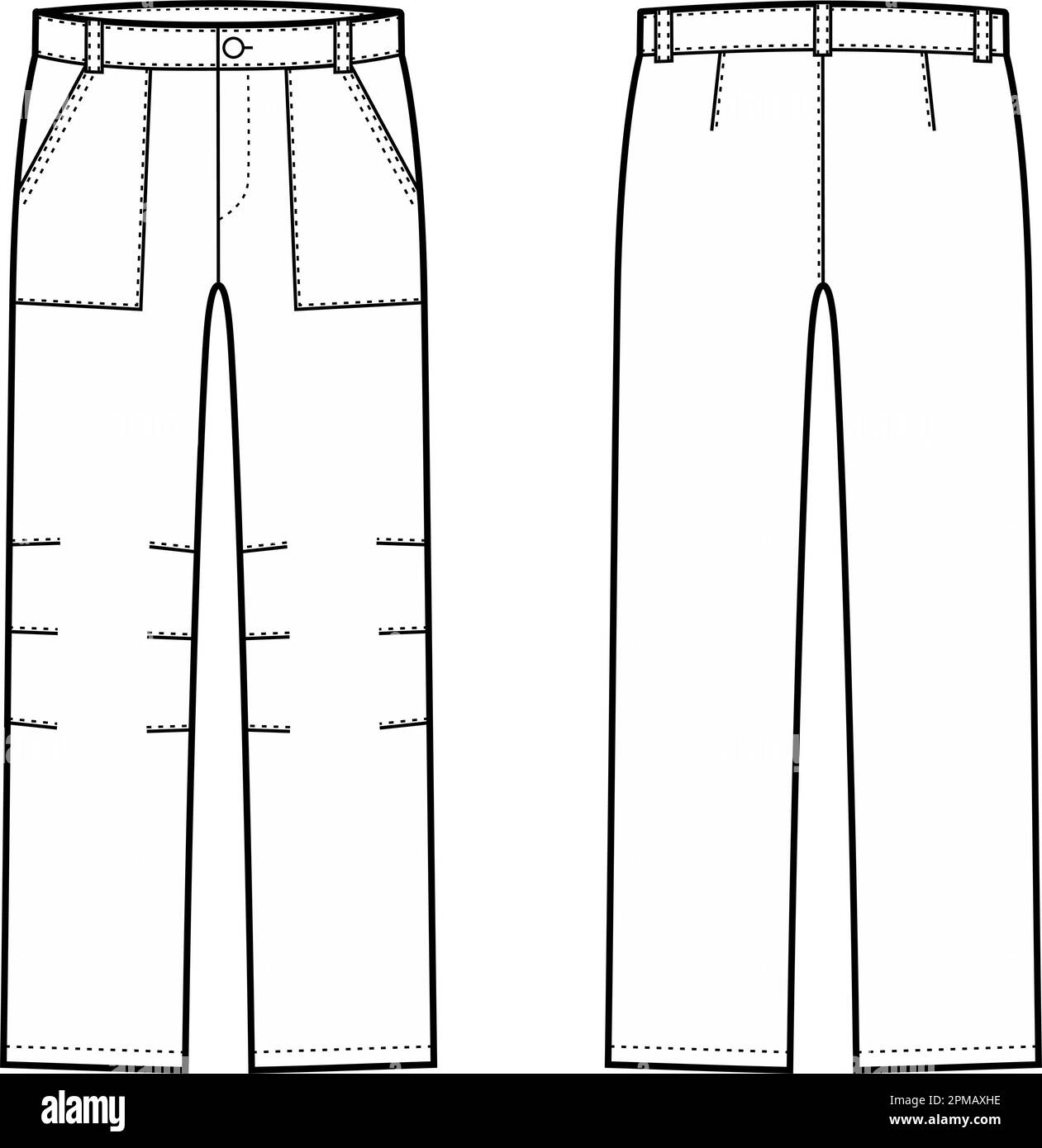Mens work pants. Fashion CAD Stock Vector Image & Art - Alamy