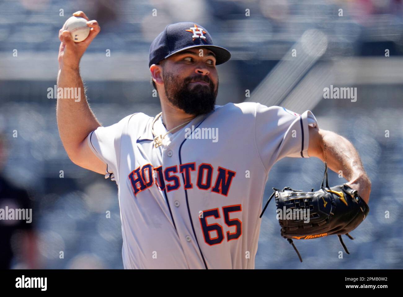 Jose Urquidy of the Houston Astros pitches during the first inning News  Photo - Getty Images